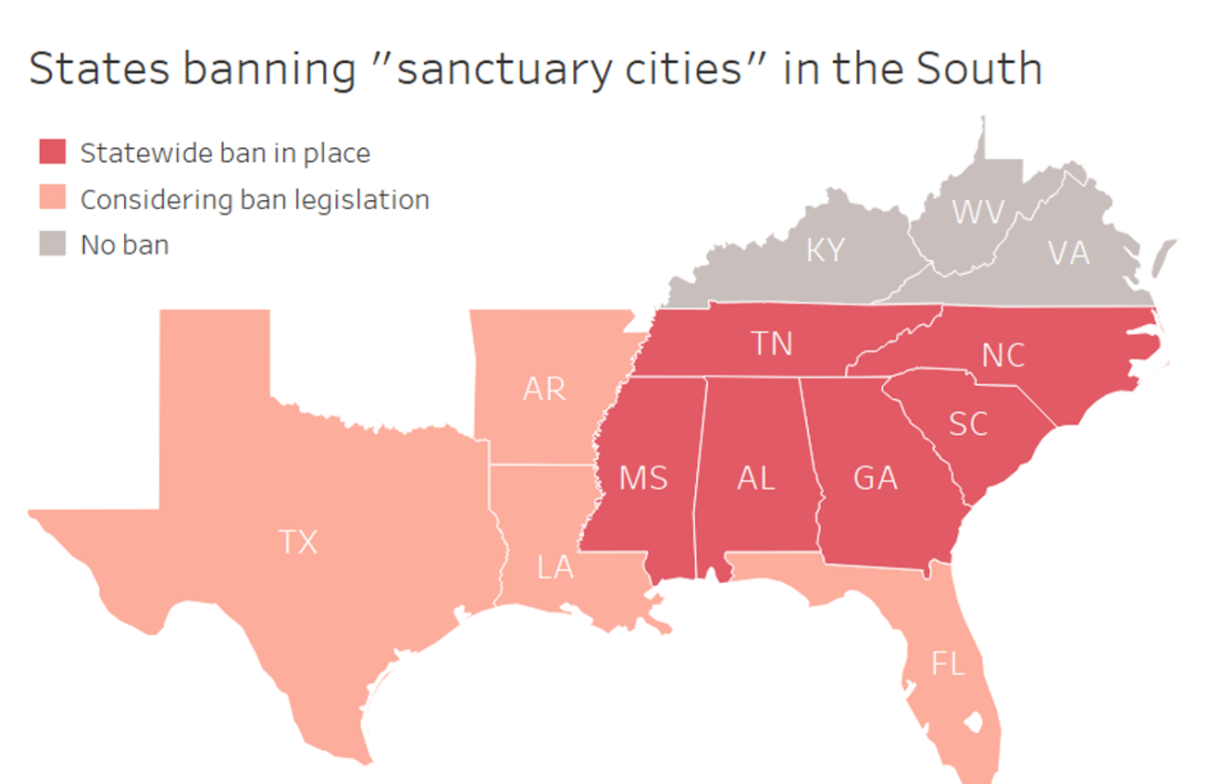 Feds, States Target Southern 'sanctuary Cities,' Leaving Local ...